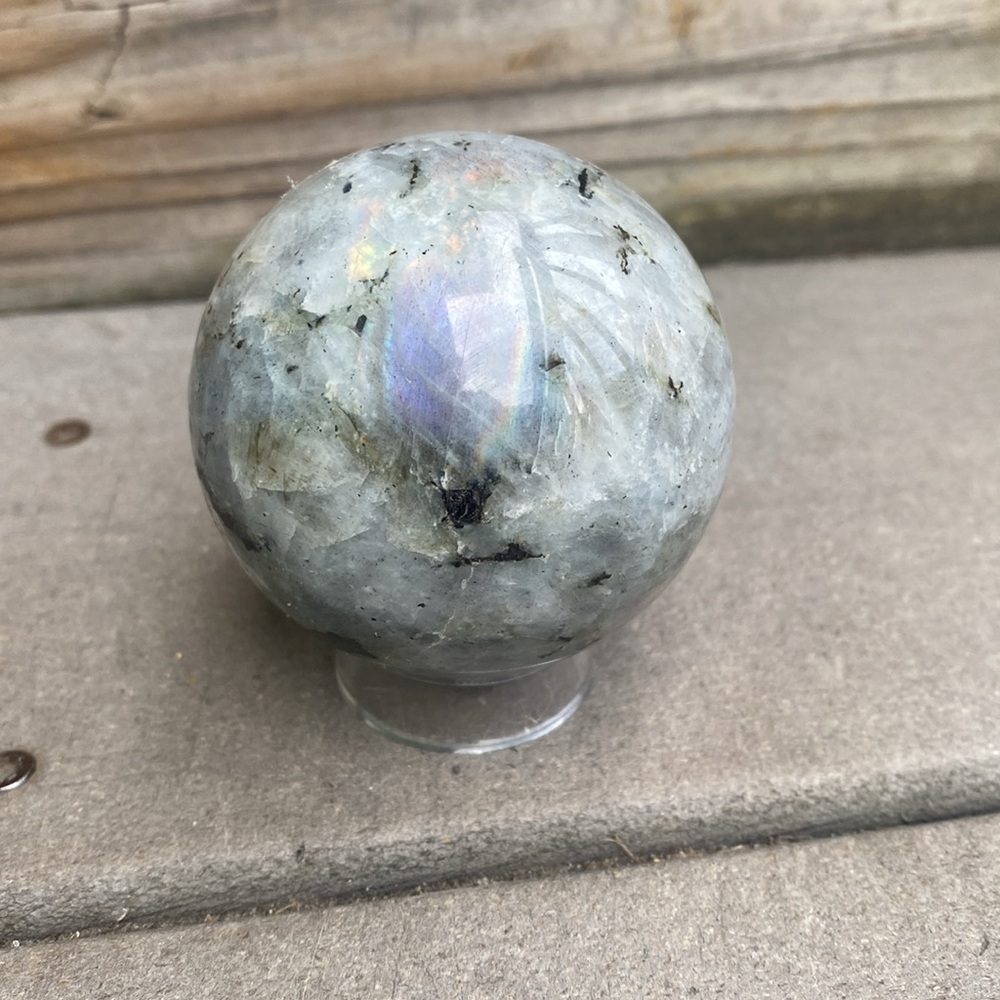 Labradorite Sunset Sphere - Picture 12 of 12
